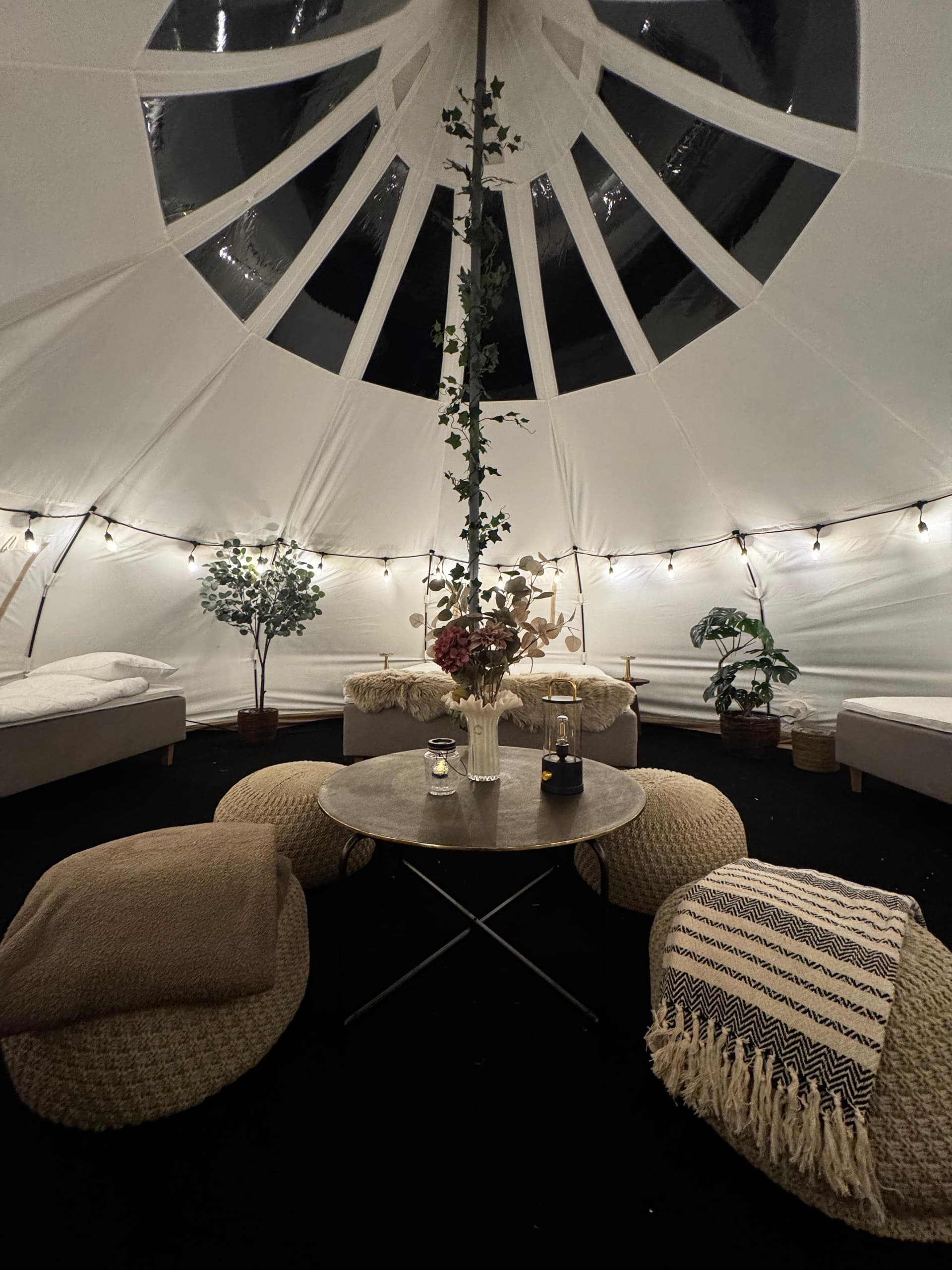 Glamping-Zelt Innenraum
